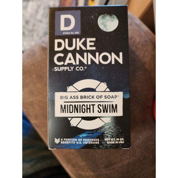 Duke Cannon Big Ass Brick of Soap  Midnight Swim Real Mens Soap - Picture 1 of 5